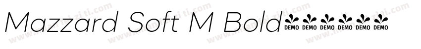Mazzard Soft M Bold字体转换